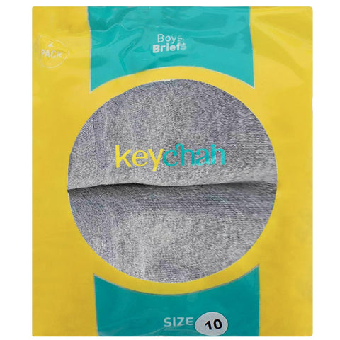 Boys Key Chain Grey Briefs - 2 Pk.