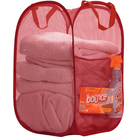 Burgundy Mesh Popup Hamper