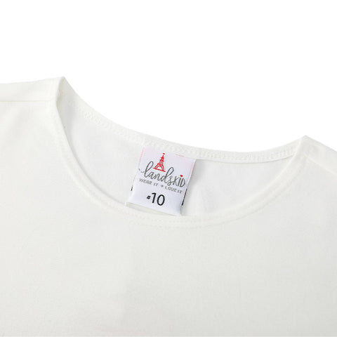 Girls LandsKid Lycra Modal Crew Neck T-shirt