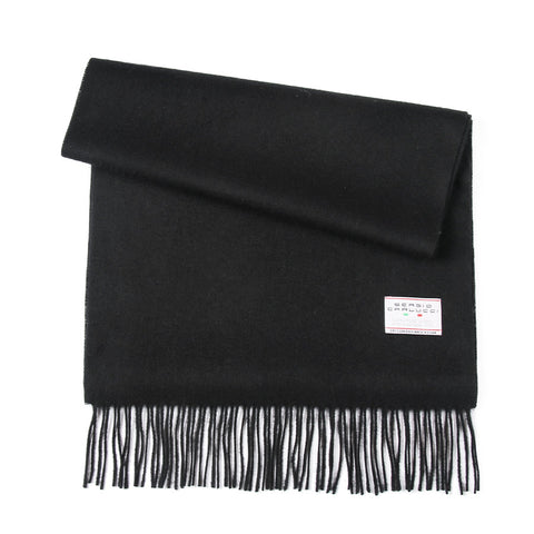 Mens Lucci Baby Wool  Black Scarf #20