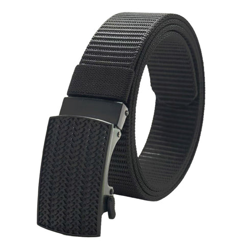 Mens Lucci 44" Black Fabric Track Belt #2