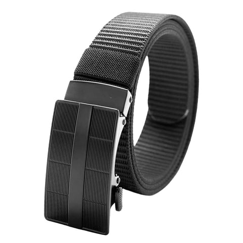 Mens Lucci 62" Black Fabric Track Belt #1