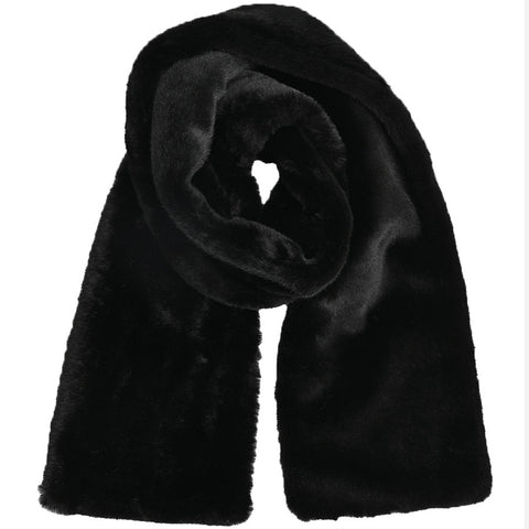 Mens Lucci Black Fur Shabbos Scarf