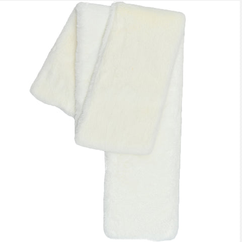 Mens Lucci White Fur Shabbos Scarf