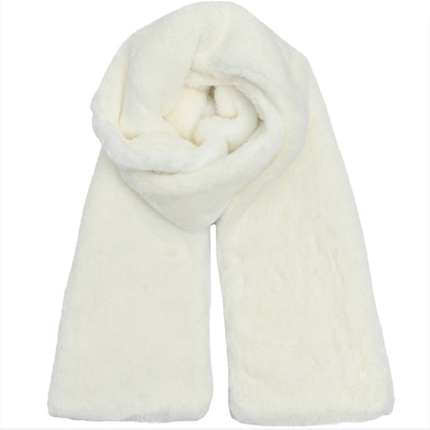 Mens Lucci White Fur Shabbos Scarf