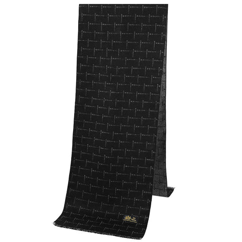 Mens Rio Terra Black Cotton Scarf #G