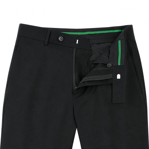 Boys Madison In-Seam Slim Fit Black Pants