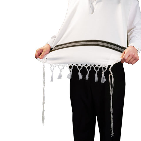 Malchus Wool Double Fringe Designed Tzitzes