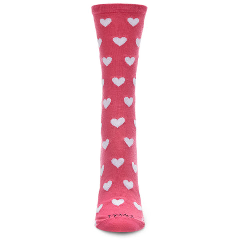 Girls MeMoi Pink Heart Night Socks