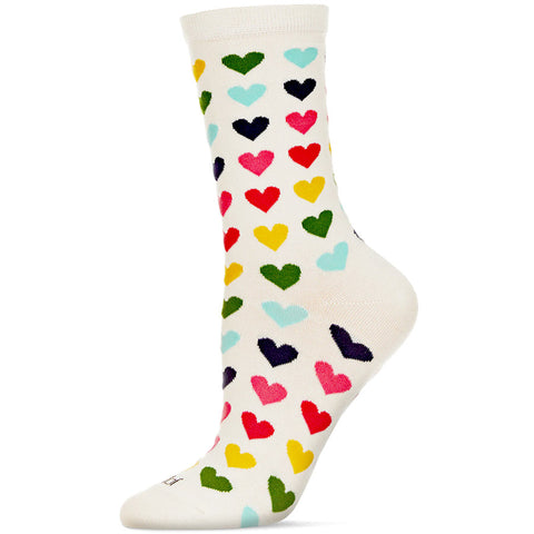 Girls MeMoi  Colored Heart Night Socks