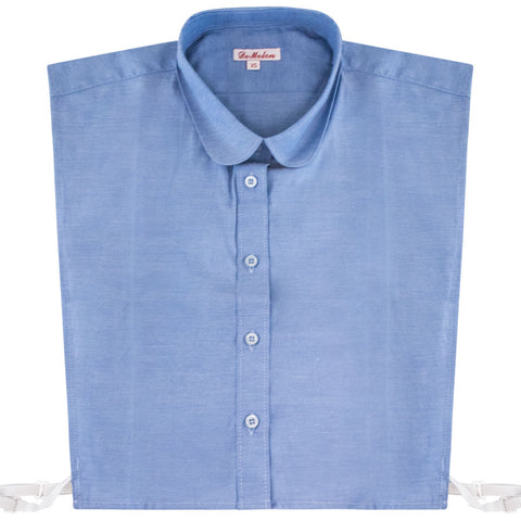 DeMelon Round Collar Chambray Dickey