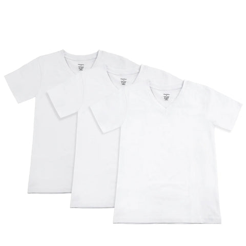 Boys MeMoi V-Neck Undershirts - 3 Pk.