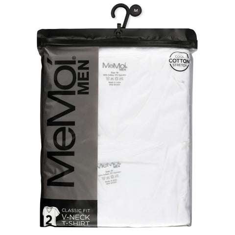 Mens MeMoi V-Neck Undershirts 2 pk.
