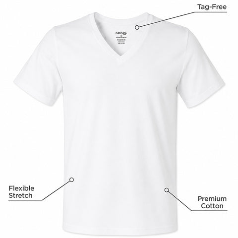 Mens MeMoi V-Neck Undershirts 2 pk.