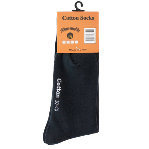 Mens 100% Cotton Flat Sock