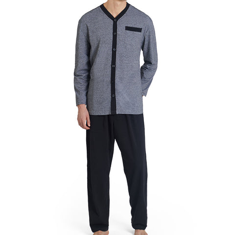 Mens Knit Pajamas #17 Buttoned