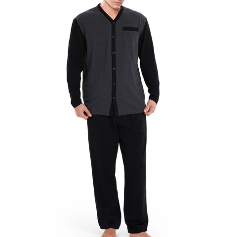 Boys Knit Pajamas #4 Buttoned