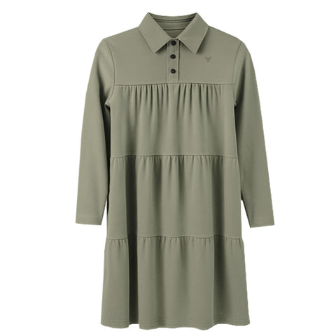 Uniform Green Tiered Dress