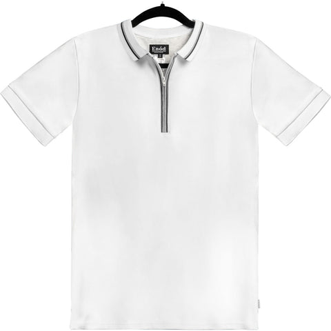 Enod Short Sleeve Zip Polo Shirt