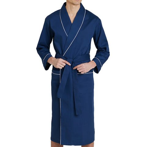 Mens Casual Trends Morning Robe Navy