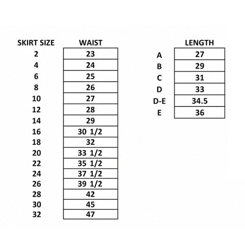 Juniors Uniform Skirt Black Rayon