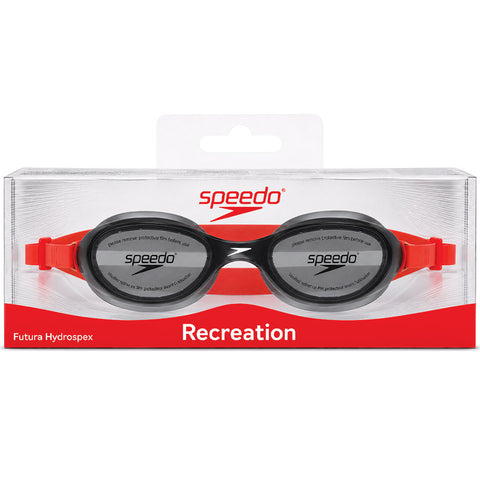 Junior Speedo Black / Red Silicone Goggles