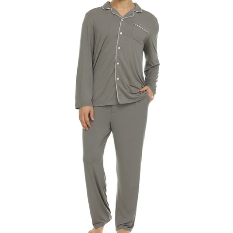 Mens Symmar Micro Modal Pajamas Grey