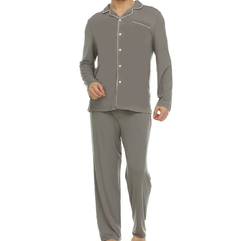 Mens Symmar Micro Modal Pajamas Grey
