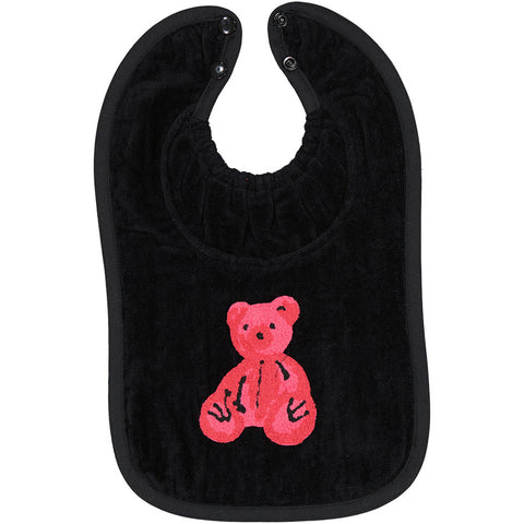 Kids ArGail Terry Black Teddy Bib