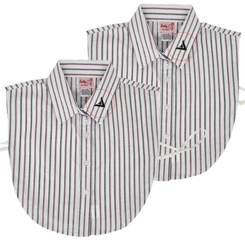 Uniform Dickey Wine Stripe Teens W/ Emblem