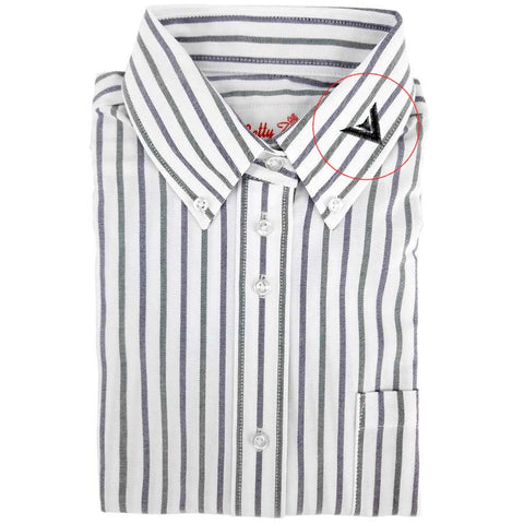 Uniform Shirt Multi Stripe W/ Emblem