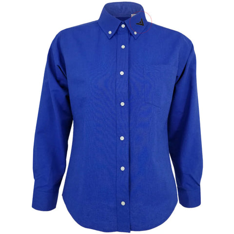 Uniform Shirt English Blue W/ Emblem No Modesty Button