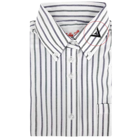 Uniform Shirt Multi Stripe W/ Emblem