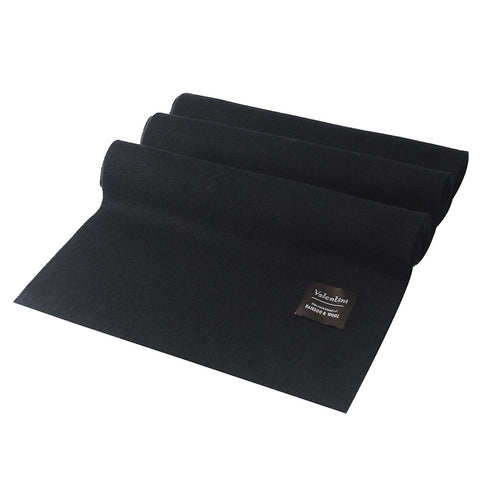 Mens Knit Scarf Black