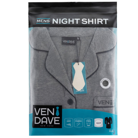 Mens Knit Night Shirt #7 Ven Dave