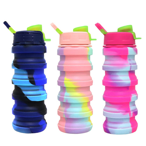 Collapsible Rainbow Sport Bottles