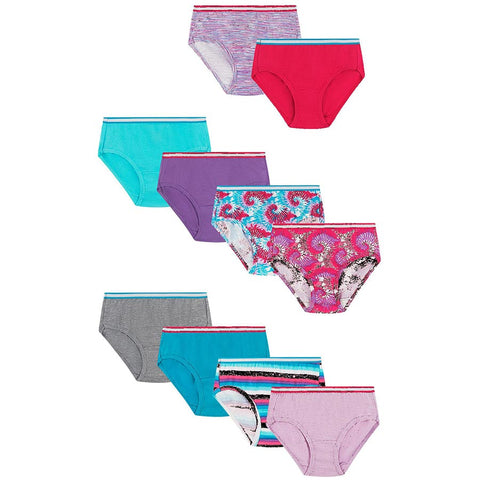 Girls Hanes Panties - 10 Pk.