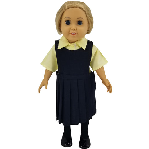 Uniform 18" Doll Clothing Set Navy / Yellow