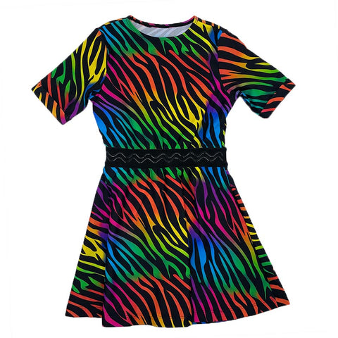 Girls Child Play Zebra Swim Dress (Discontinued)