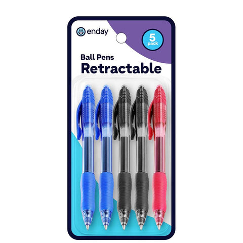 Enday Pens Assorted 5 Pk.