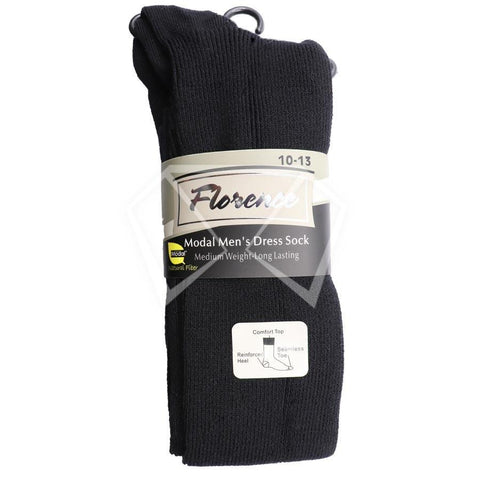 Mens Florence Modal Long Black Socks Mens Florence Modal Long Black Socks