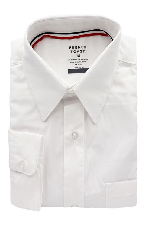 french toast dress shirt French Toast Boys Long-Sleeve Dress Shirt White / 7