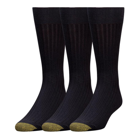 Mens Gold Toe Canterbury Thin Ribbed Black Socks - 3 Pk. Drive Goods.com Mens Gold Toe Canterbury Thin Ribbed Black Socks - 3 Pk. Drive Goods.com