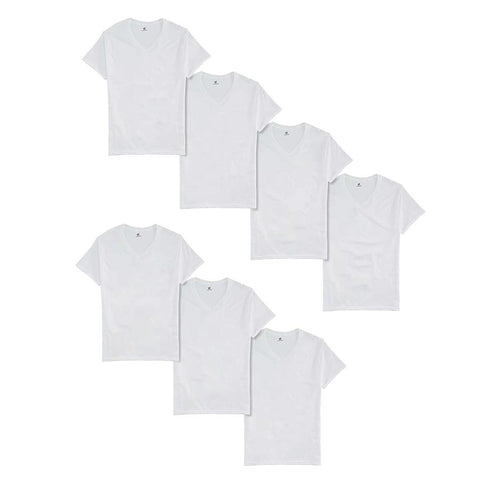 Mens Hanes V-Neck Undershirts - 6 Pk.