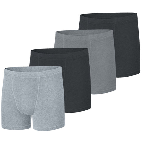 Hanes Kids Boy's 245240 Black/Grey Platinum Cotton Boxer Brief Underwear  Size L for sale online