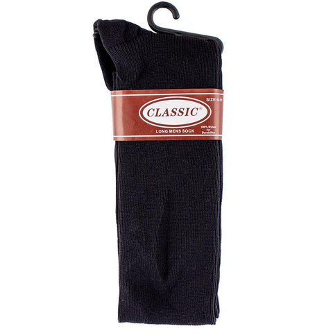Mens Classic 100% Nylon Long Socks