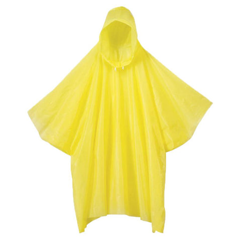(Adult)Yellow Poncho (52 X 80) Summer Items