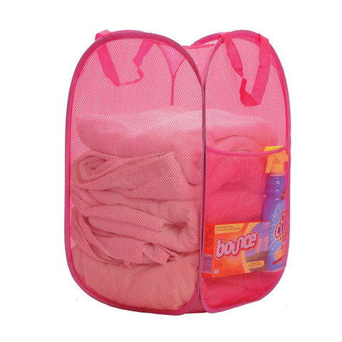 Popup Mesh Hamper Pink Summer Items