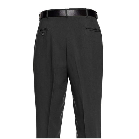 black polyester dress pants Boys Ryba Black Polyester Slim Pants - Flat Front
