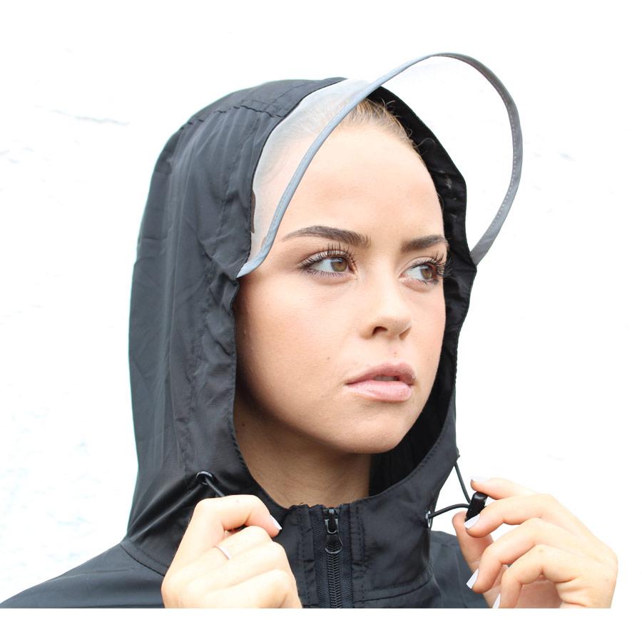 Ladies black best sale rain coat